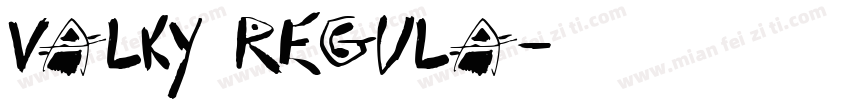 Valky Regula字体转换